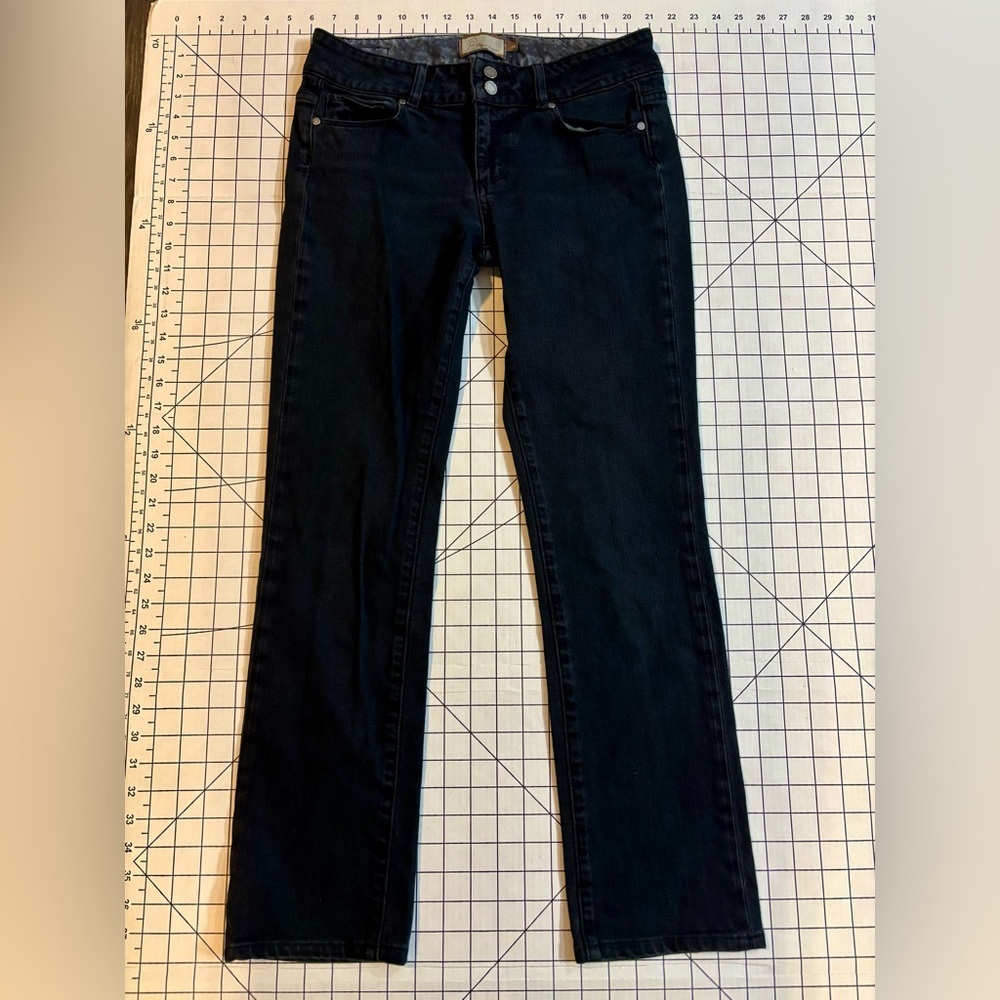 PAIGE Women’s Size 28 Black Straight Leg Premium Fit Jeans